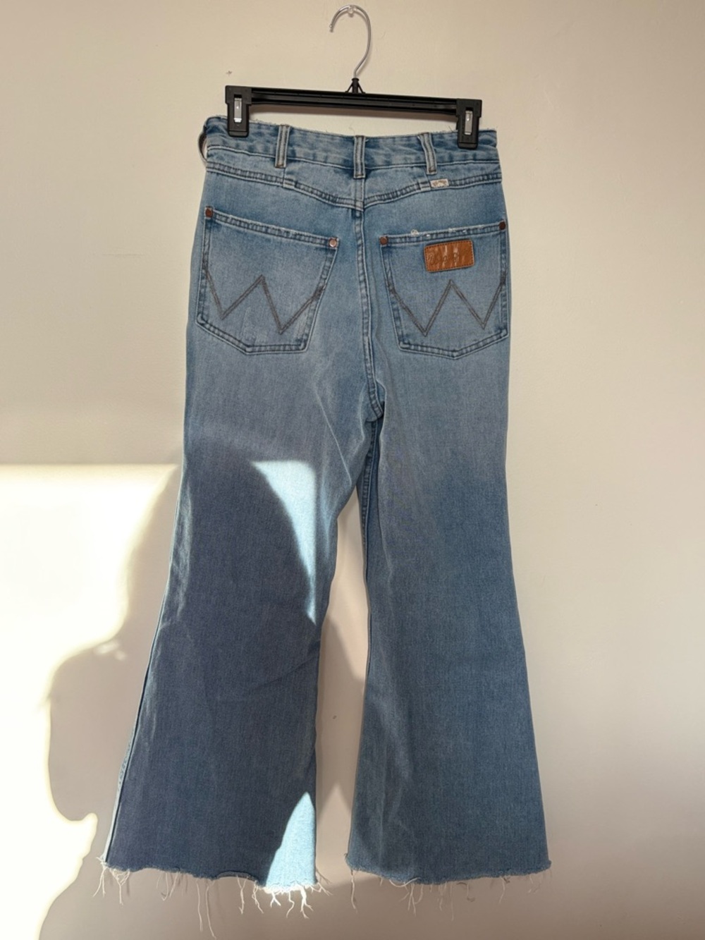 Wrangler x BILLABONG Patchwork Light Wash Denim Flare Jeans - Picture 4 of 5